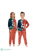 Custom Name Toronto Raptors Cartoon Mouse Couple Christmas Matching Pajamas Set