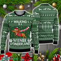 Dachshund Walking In A Weiner Wonderland Ugly Christmas Sweater Christmas Holiday Gift