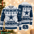 Dallas Cowboys Logo Ugly Christmas Sweater 3D Printed Unisex Sweater For Men And Women