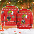 Dc United Grinch Hand Ugly Christmas Sweater 3D