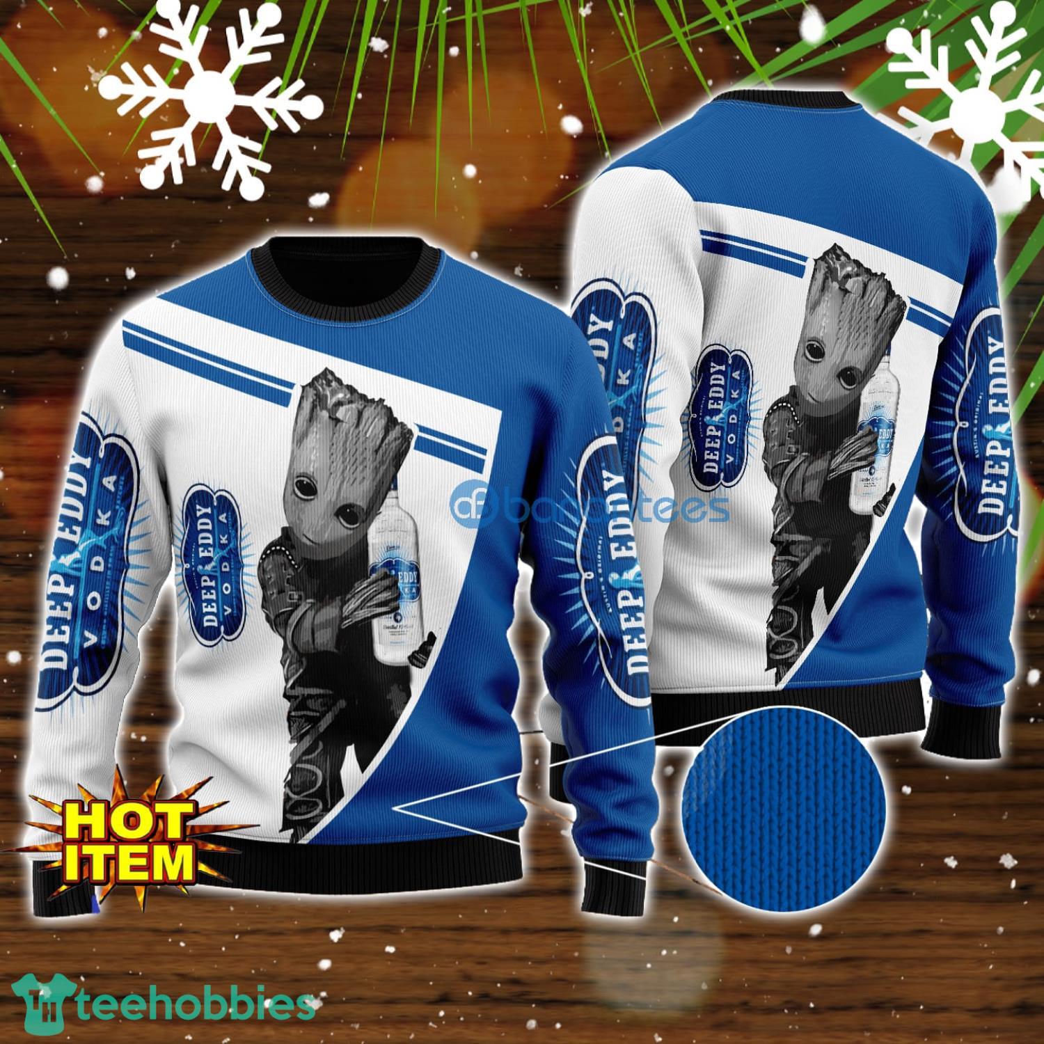 Deep Eddy Vodka And Baby Groot 3D Ugly Christmas Sweater For Men And Women Christmas Gift