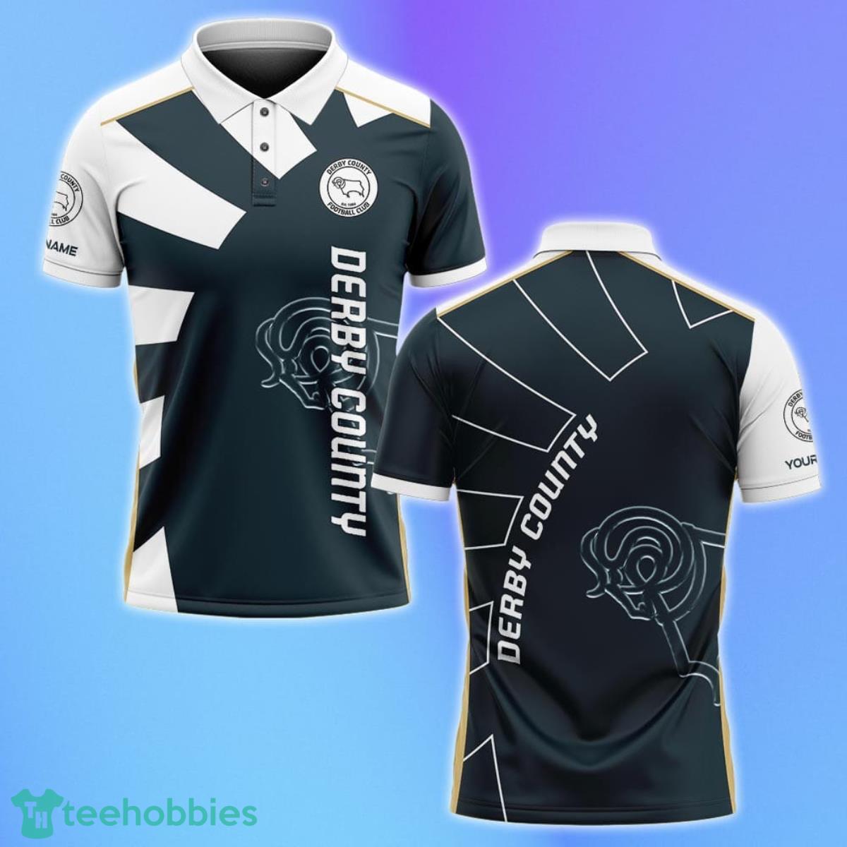 Derby County Polo Shirt Custom Name Gifts For Loved Ones