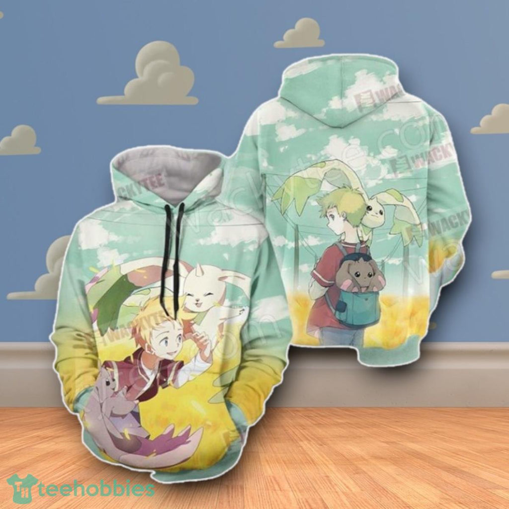 Digimon Terriermon And Lopmon 3D Hoodie Impressive Gift