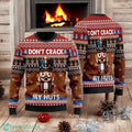 Don’t Crack My Nuts Ugly Christmas Sweater Funny Nut Cracking Squad Adult Humor Holiday All Over Print 3D Sweater