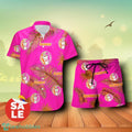 Dunkin Donuts Palm Leaves Summer Combo Hawaiian Shirt & Shorts For Men Women