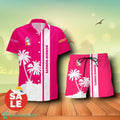 Dunkin Donuts Palm Tree Summer Combo Hawaiian Shirt & Shorts For Men Women