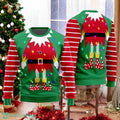 E-l-f Costume Ugly Christmas Sweater Funny Xmas Sweater Xmas Holiday Sweater