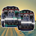 Edmonton Oilers Logo Brand Pine Tree Christmas Pattern Christmas Ugly Sweater