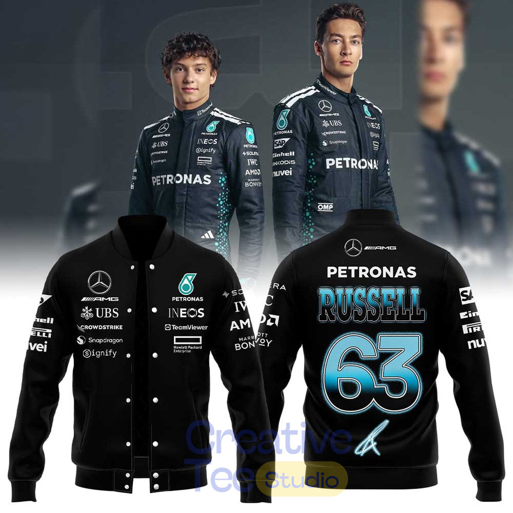 Mercedes-AMG Petronas F1 Team George Russell Signature 63 Jacket