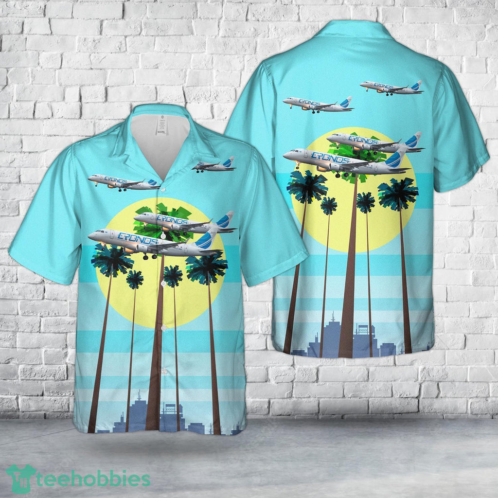 EI-RDO Cronos Airlines Embraer ERJ-175STD (ERJ-170-200 STD) Hawaiian Shirt Aloha Beach Shirt