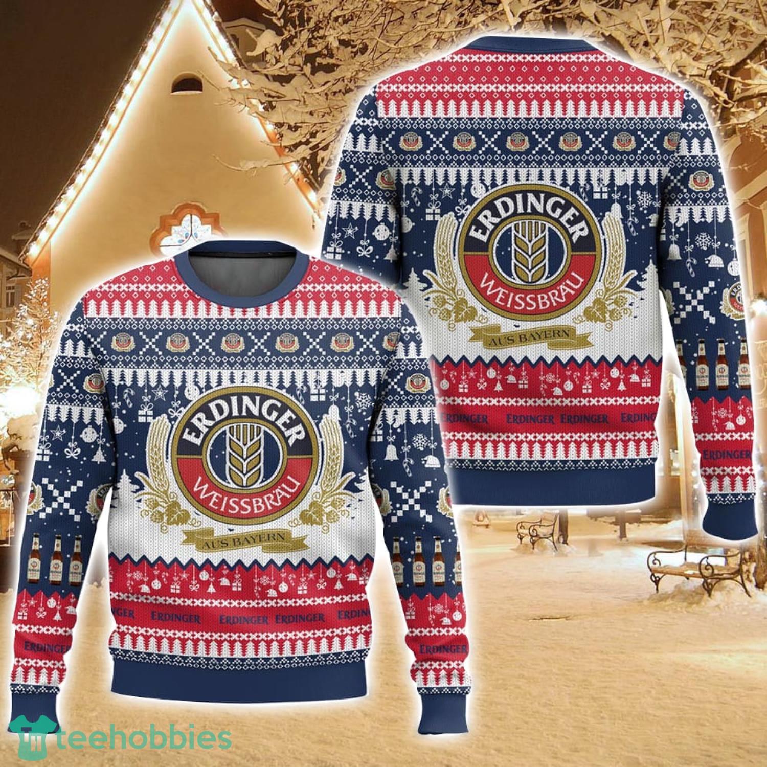 Erdinger German Beer Ugly Christmas Sweater For Men And Women Christmas Holiday Gift Family Gift