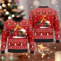 Excavator Christmas Ugly Sweater Christmas Construction Sweater