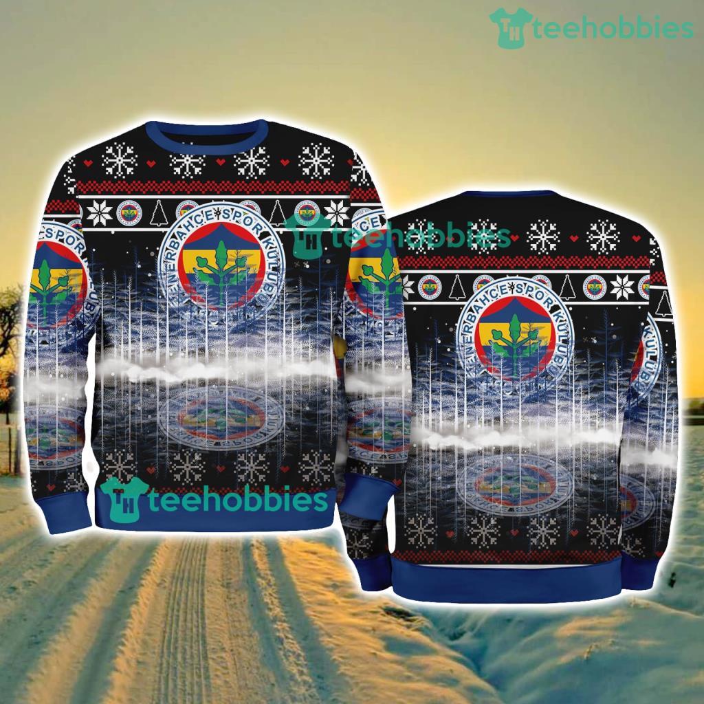 Fenerbahce Pine Christmas Ugly Sweater New Style Best Gift For Fans