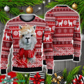 Festive Llama Xmas Christmas Sweater Christmas Holiday Gift