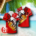 Fireball Cinnamon Whisky Monster Claw Combo Hawaiian Shirt & Shorts For Men Women