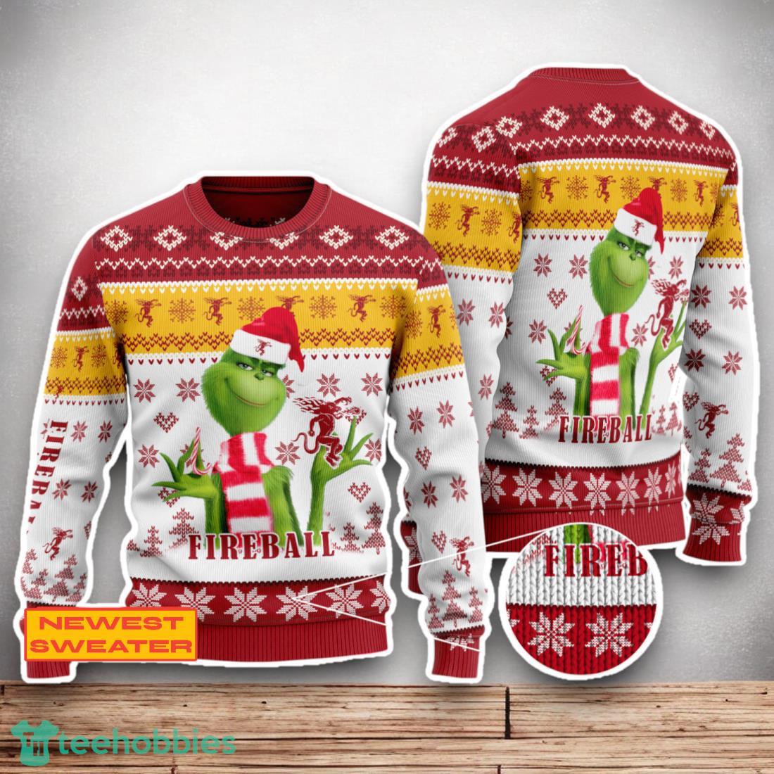 Fireball The Grinch Ugly Christmas Sweater Christmas Special Gifts For Men Women