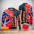 Fireball USA Flag 3D Sweater For Men Women