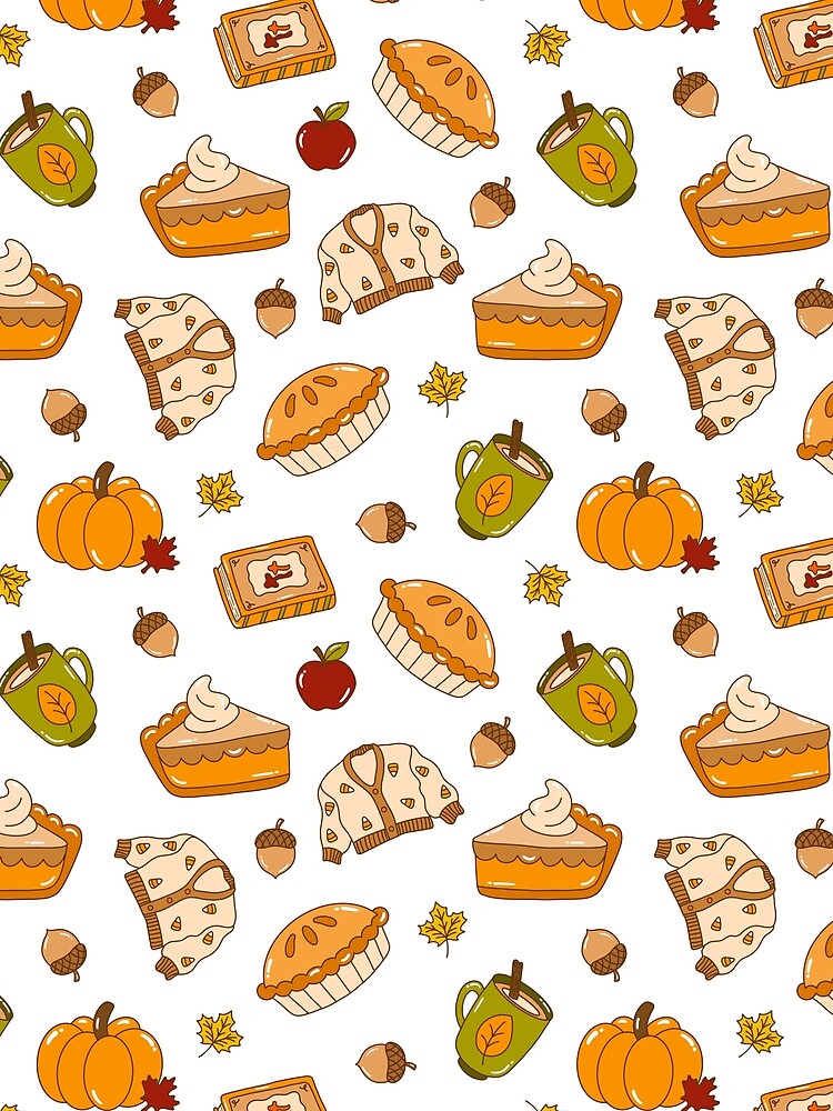 Warm and Cozy Hand-Drawn Autumn Pattern by Olive Lane Creative