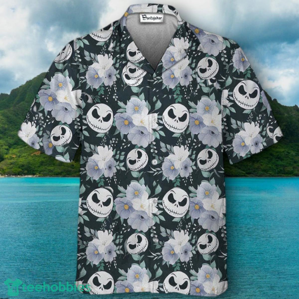 Floral Jack Skellington Hawaiian Shirt Impressive Gift