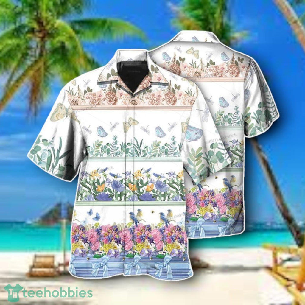 Flower Amazing Florist Bird And Butterfly Hawaiian Shirt Style Gift