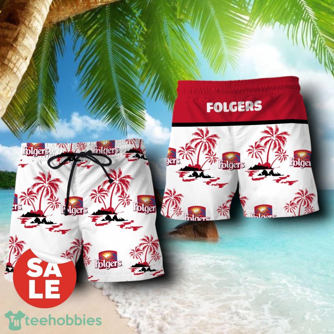 Folgers Summer Beach Combo Hawaiian Shirt & Shorts For Men Women