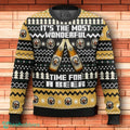 Franziskaner It’s The Most Wonderful Time For A Beer Ugly Christmas Sweater 3D Design For Men Women