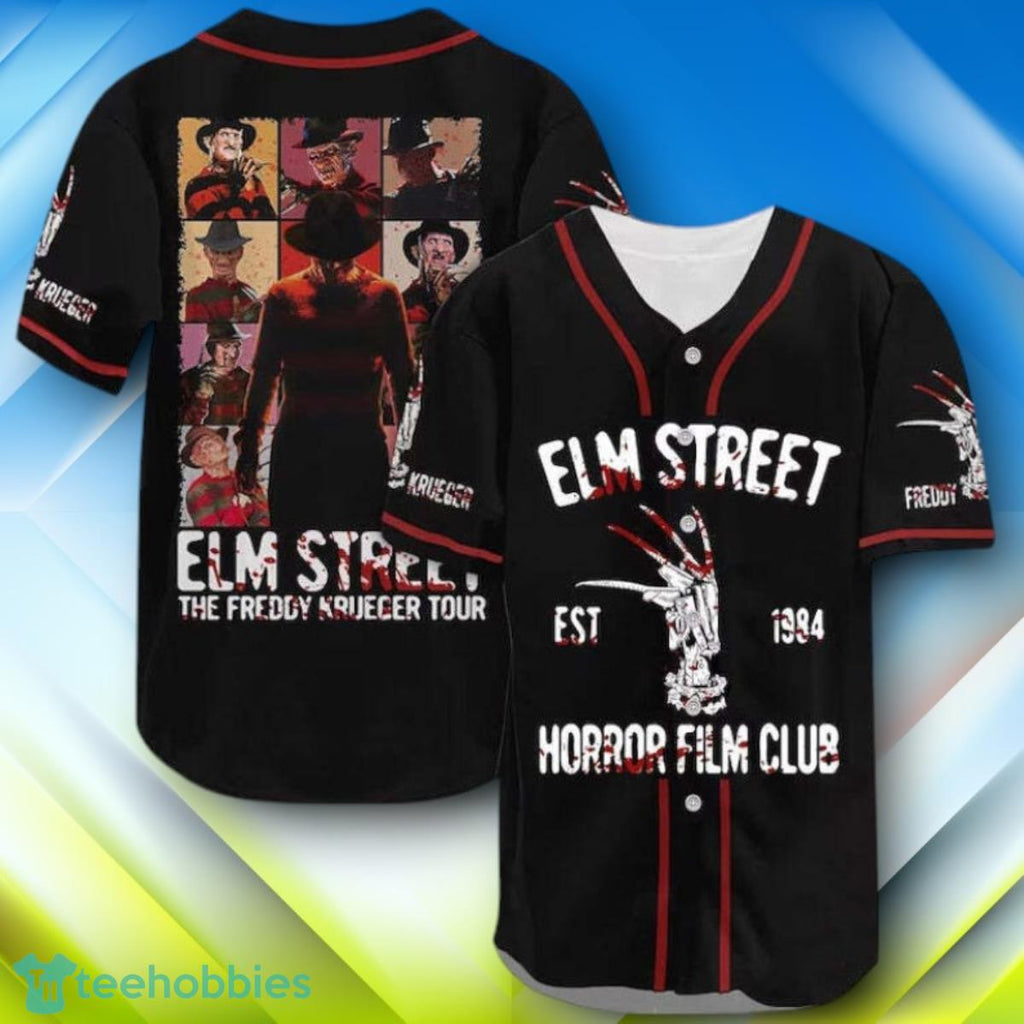 Freddy Krueger Elm Street Horror Film Club Halloween Baseball Jersey Style Gift