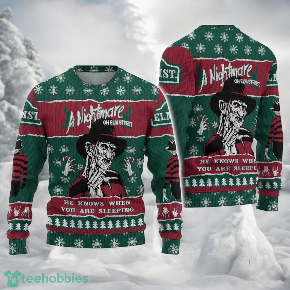 Freddy Krueger Ugly Sweater Horror Movie Xmas Christmas 3D Ugly Sweater For Men And Women