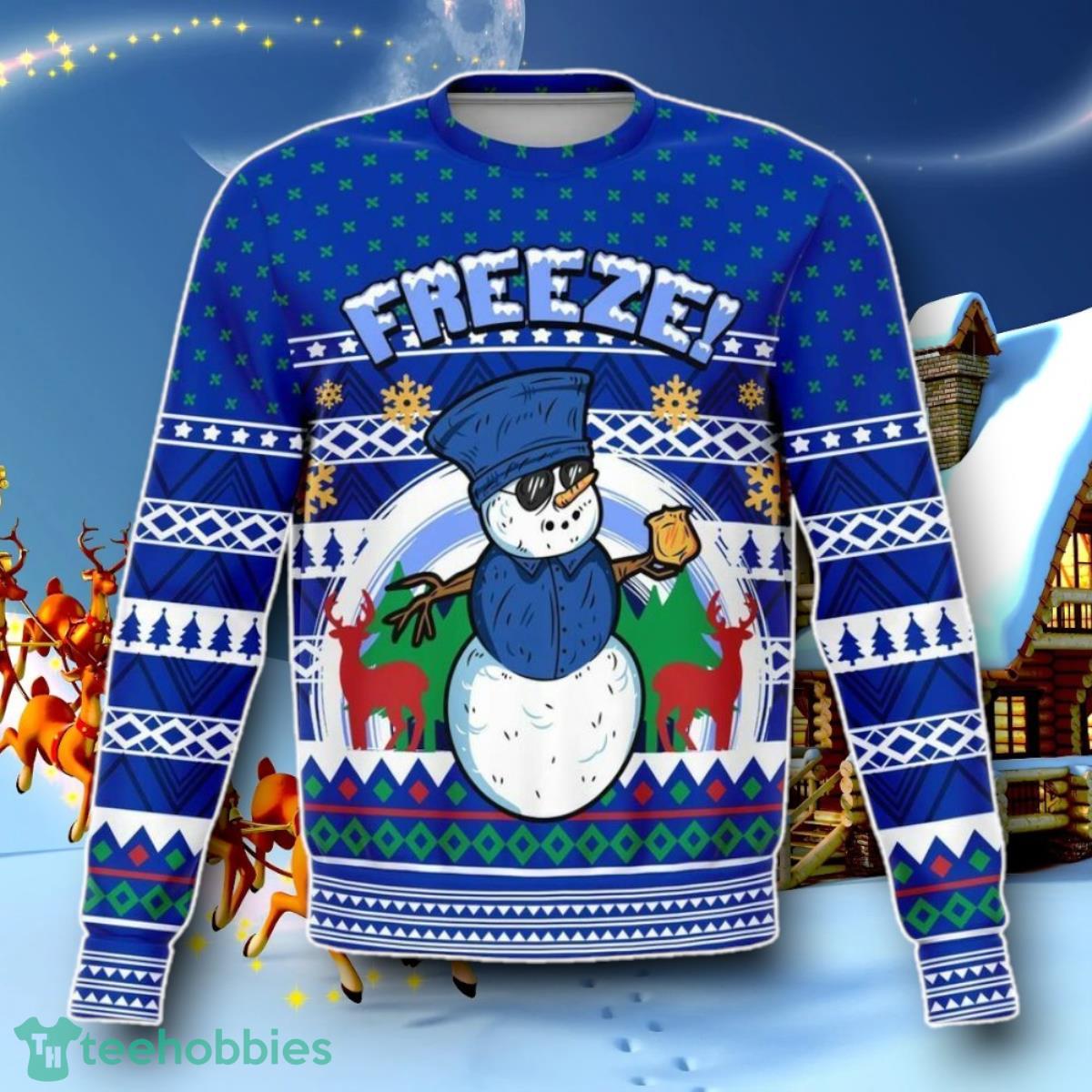 Freeze Iceman Meme Holiday Ugly Christmas 3D Sweater Special Gift