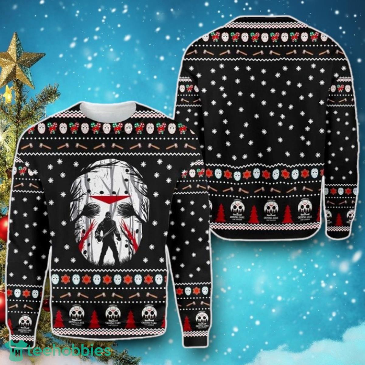 Friday The 13th Jason Voorhees Christmas Ugly Sweater Special Gift