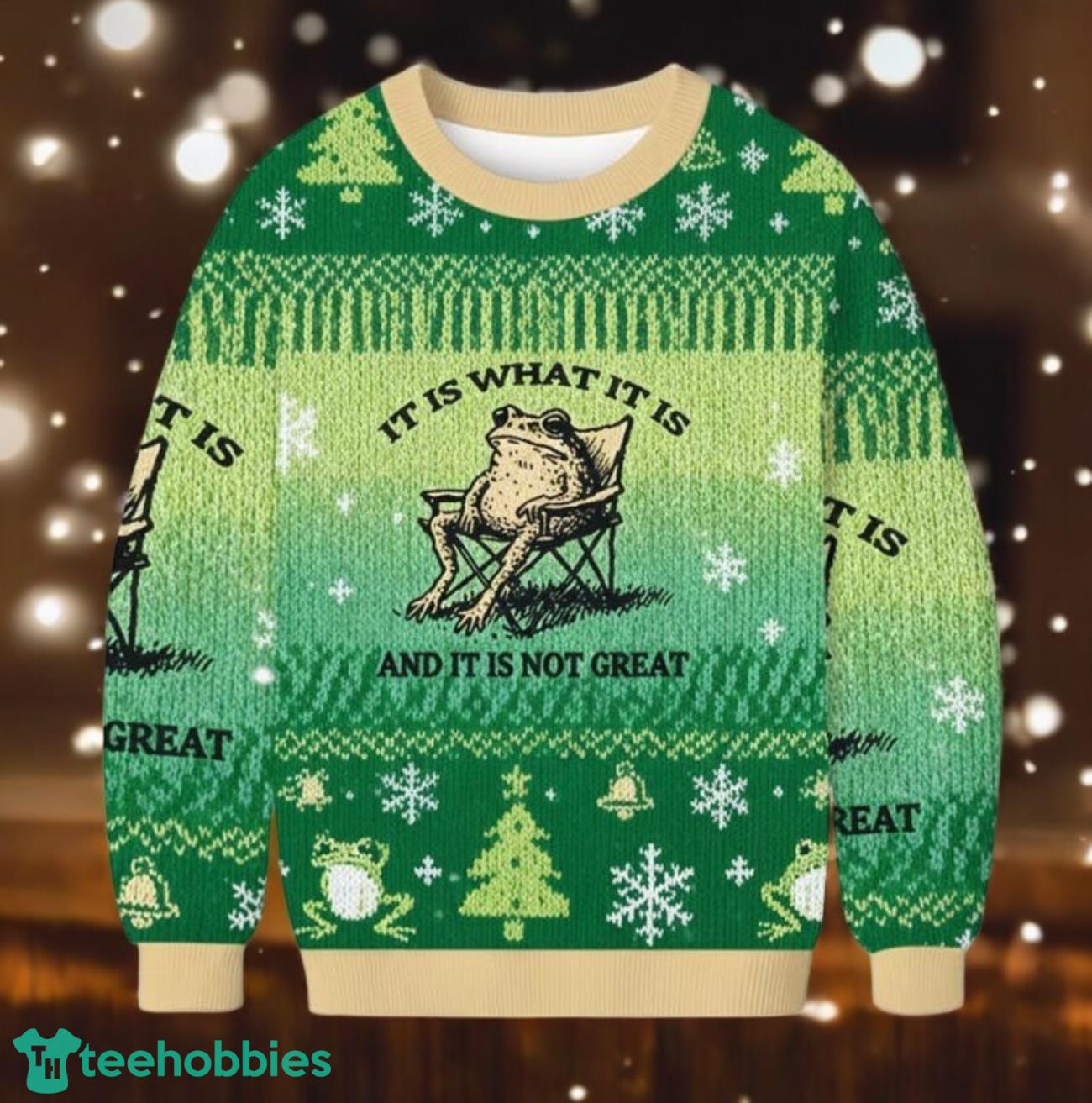 Frog Ugly Sweater Frog Meme Christmas Ugly Sweater