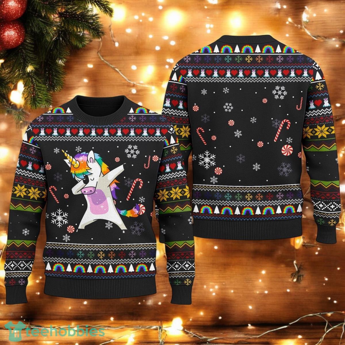 Funny Animal 3D All Over Printed T-Sweater Snowflakes Ugly Christmas Sweater Fan Gift