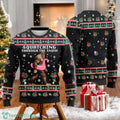 Funny Bigfoot Ugly Christmas Sweater Sasquatching Through The Snow Sweater
