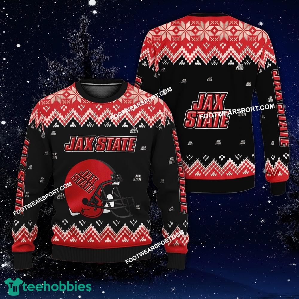 Funny Helmet Jacksonville State Gamecocks Christmas Sweater For Men Women