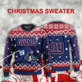 Funny Helmet New York Giants Christmas Sweater AOP For Men Women