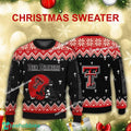 Funny Helmet Texas Tech Red Raiders Christmas 3D Sweater For Men Women