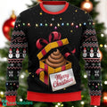 Funny Poop Gift Box Ugly Christmas Sweater Hilarious Gag Xmas Sweater