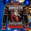 Gangsta Christmas, Funny Christmas Ugly Sweater Style Gift For Men And Women