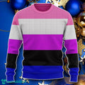 Genderfluid Pride Flag Ugly Christmas Sweater Style Gift For Men And Women