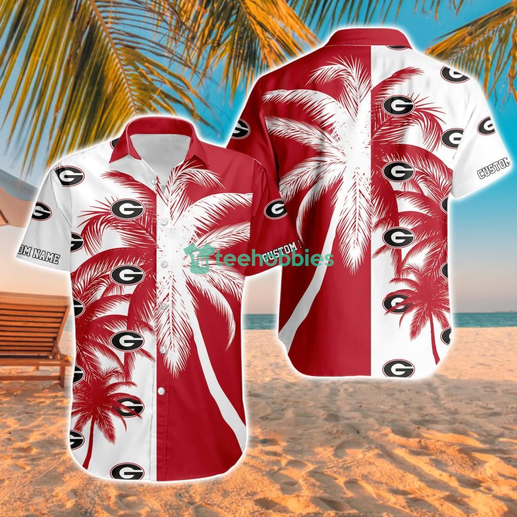 Georgia Bulldogs Ncaa Aloha Tropical Hawaiian Shirt For Men And Women Custom Name