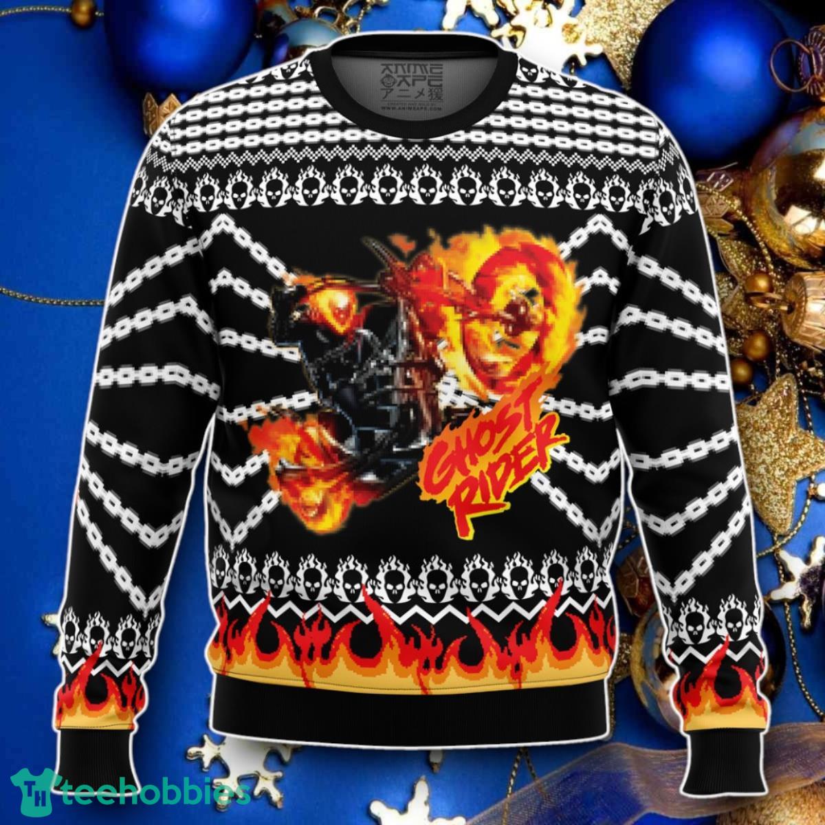 Ghost Rider Ugly Christmas Sweater Style Gift For Men And Women