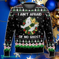 Ghostbuster I Ain’t Afraid Of No Ghost Ugly Christmas Sweater Style Gift For Men And Women