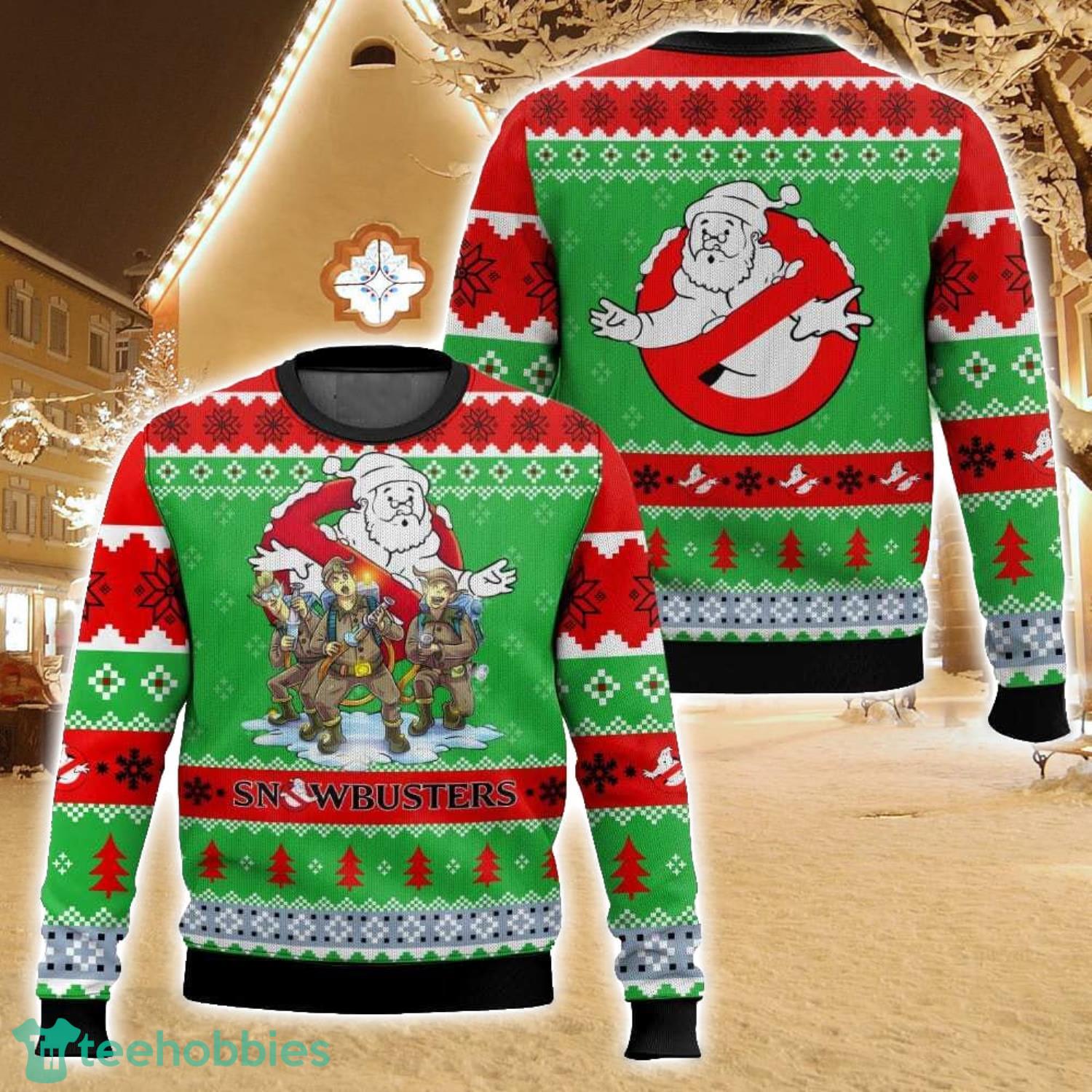 Ghostbusters, Snowbusters Christmas Ugly Christmas Sweater Holiday Sweater Christmas Gift For Family