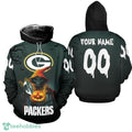 Gift Style Green Bay Packers Death Halloween Woolen Hoodie Custom Number And Name