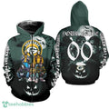 Gift Style Green Bay Packers Devil Halloween Ensemble Hoodie AOP Custom Number And Name