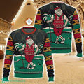 Golf Santa Christmas Ugly Christmas Sweater Holiday Sweater Christmas Gift For Family