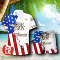 Grand Marnier USA Flag Aloha Summer Beach Combo Hawaiian Shirt & Shorts For Men Women