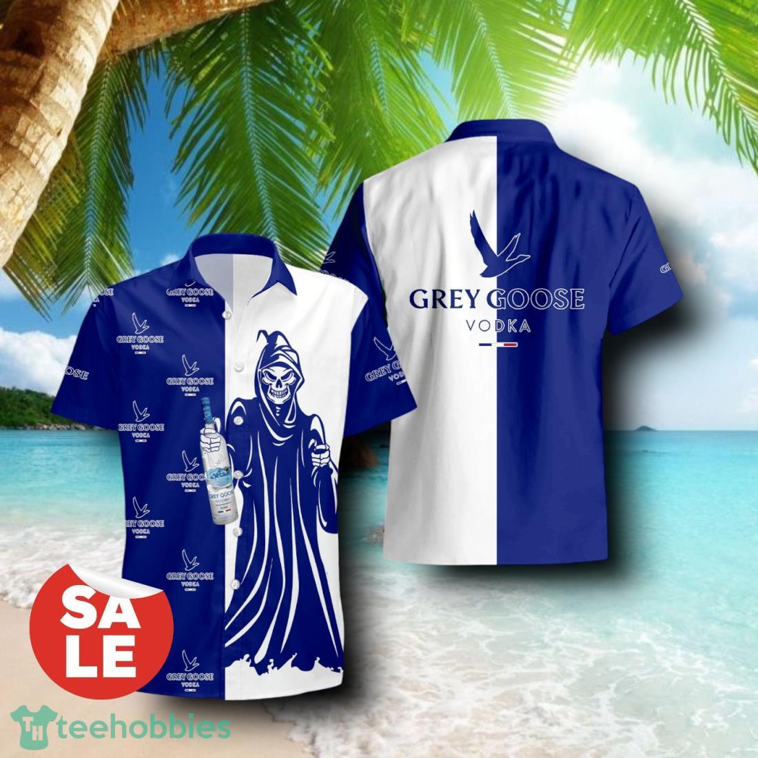 Grey Goose Vodka Death Halloween Combo Hawaiian Shirt & Shorts For Men Women