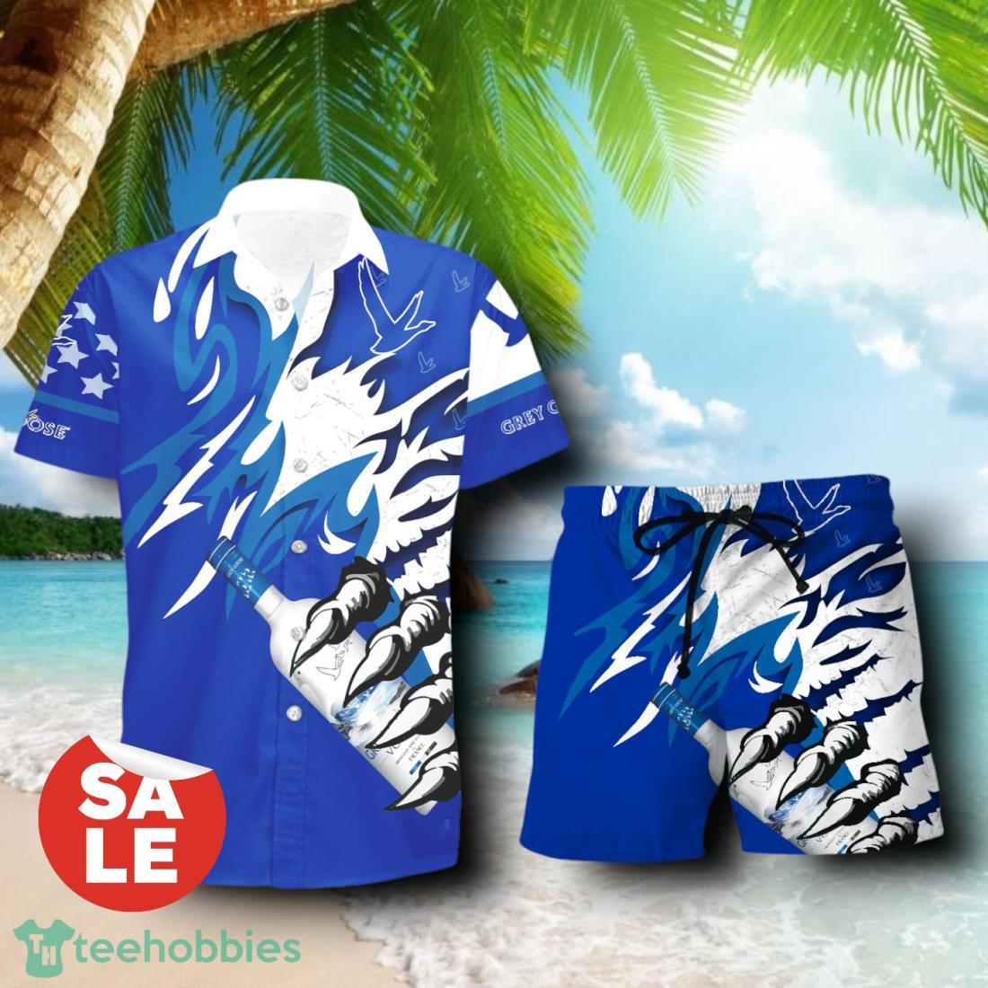 Grey Goose Vodka Monster Claw Combo Hawaiian Shirt & Shorts For Men Women