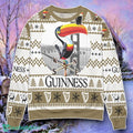 Guinness Beer Toucan Ugly Christmas 3D Sweater Style Gift
